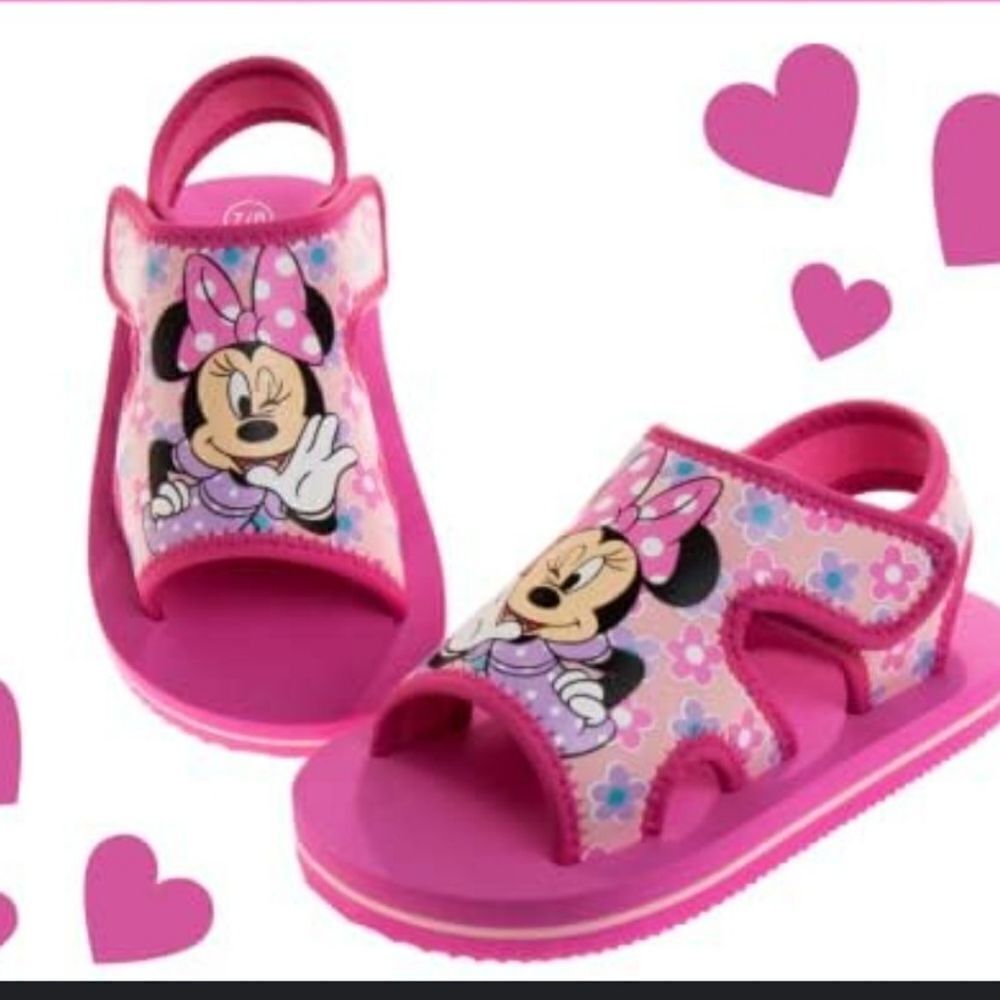 Disney's little girls Minnie mouse pink sandal size 10